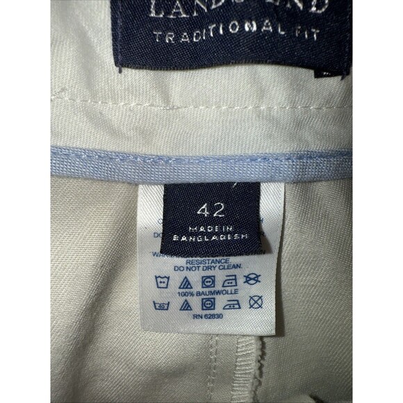 Lands End Men’s khaki Raw Hem Sz 42X29 - Picture 8 of 12